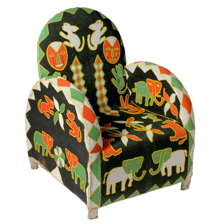 AFRICAN BEADED CHAIR