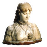 Vintage Italian Marble Female Bust