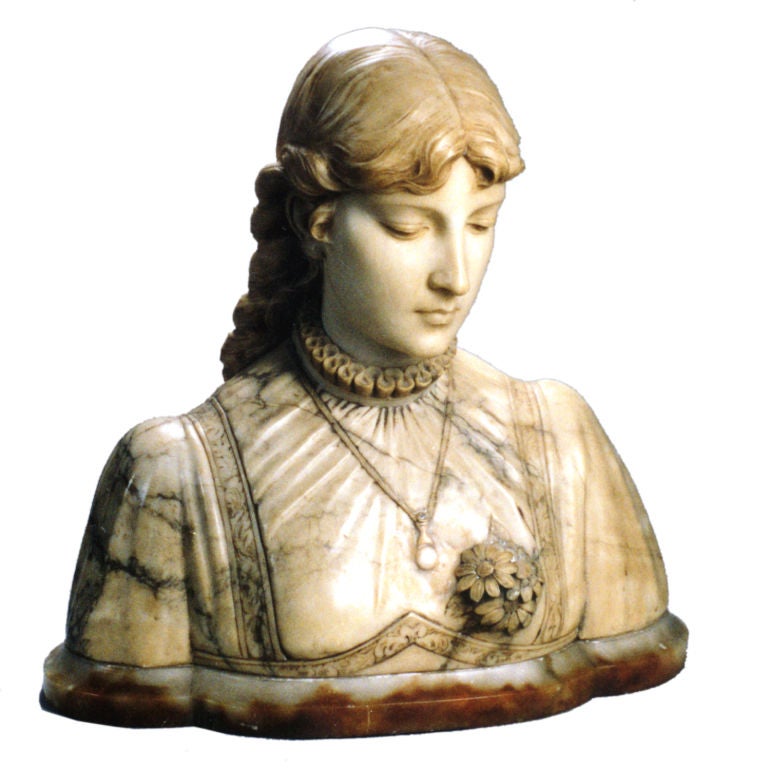 Italian Marble Female Bust at 1stdibs