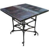 Wonderful FrenchTole Industrial Inspired Game/Card Table