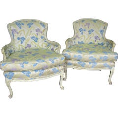 Elegant Pair of French LXV Style Bergeres