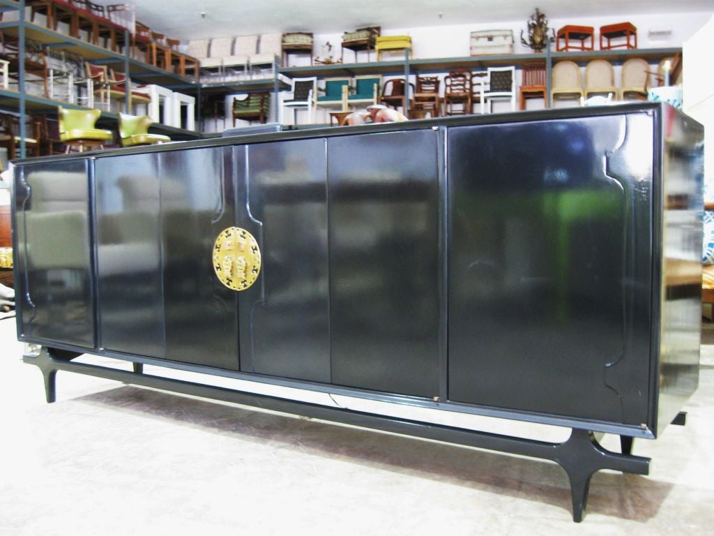 American Superb Lacquered Neo Ming Sideboard