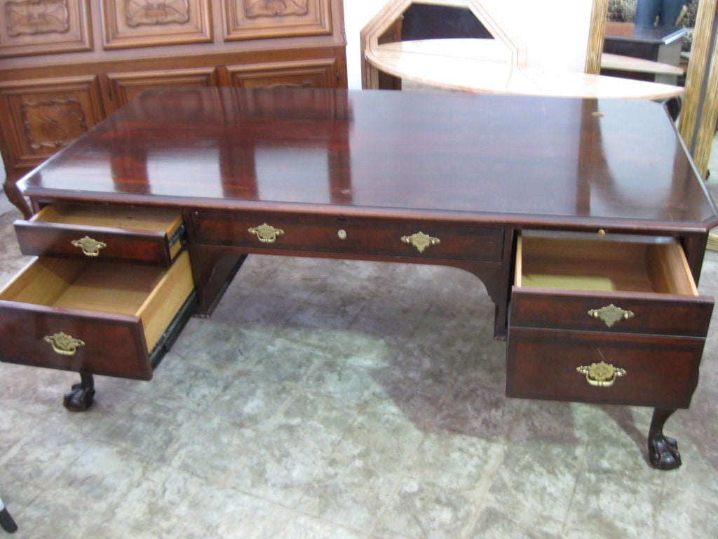 Fabulous Vintage BARKER Silver Label Executive Desk