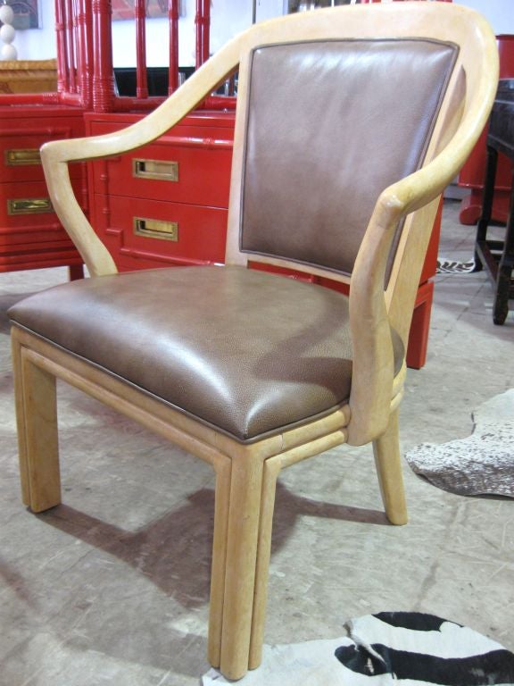 Elegant set of 6 Ming Influenced Armchairs