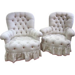 Fabulous Pair Large  French  Bergeres/Armchairs