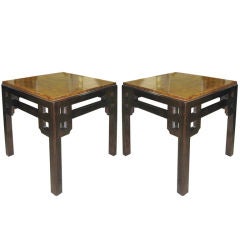Elegant Pair of Ming Style End/Side Tables
