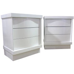 Superb Pair of Lacquered 40's Side Cabinets