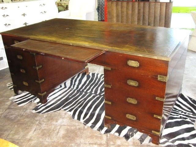 Exceptional  Large  English Campaign Desk 2