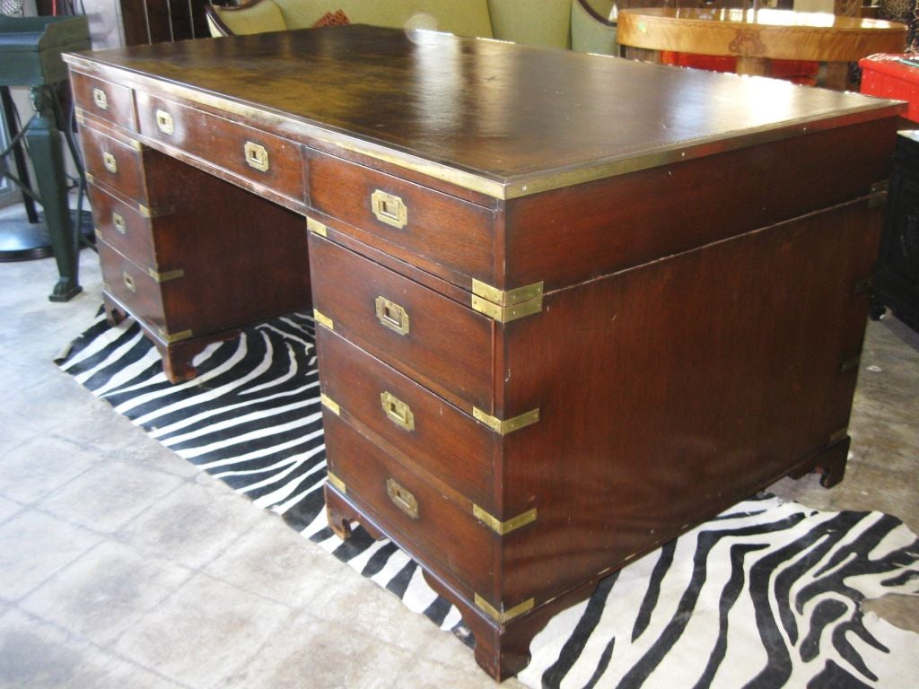 Exceptional  Large  English Campaign Desk 1