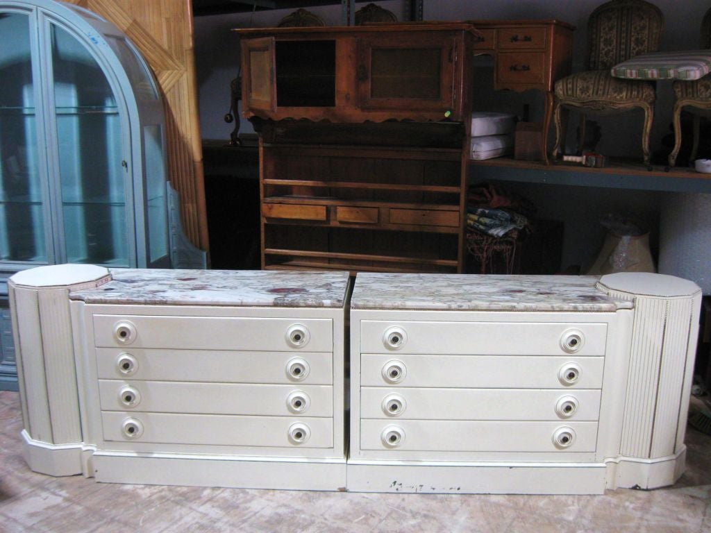 Mid-20th Century Exceptional Opposing Pair of Grosfeld House Dressers