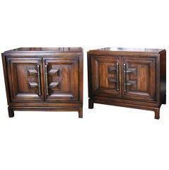 Pair of Templier inspired End Tables / Cabinets