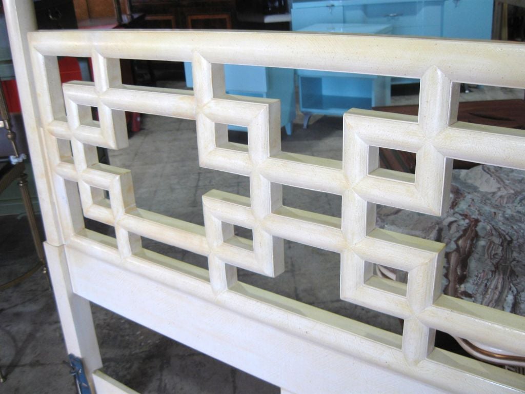 Elegant Chinese Chippendale Style King Headboard