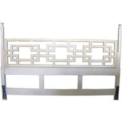 Vintage Elegant Chinese Chippendale Style King Headboard