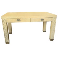 Handsome Blond Carved Desk