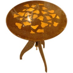 Modern Vintage Adjustable Silver Scribbles Table