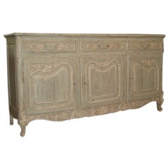 Antique Early 20th Century Painted Provence Buffet