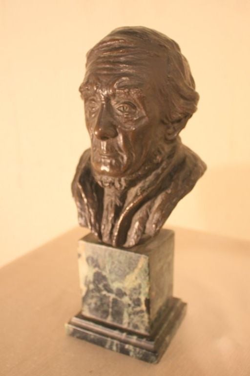 An Original Bronze of an Elderly Man "Old Walter"