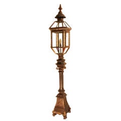 A Mid 19th Century Brass, Copper and Cast Iron Lantern