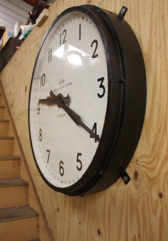 A huge Smiths English Clock Systems  London clock