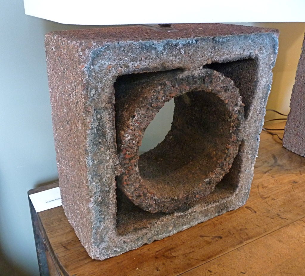 Pair Of Brise Soleil Lamps