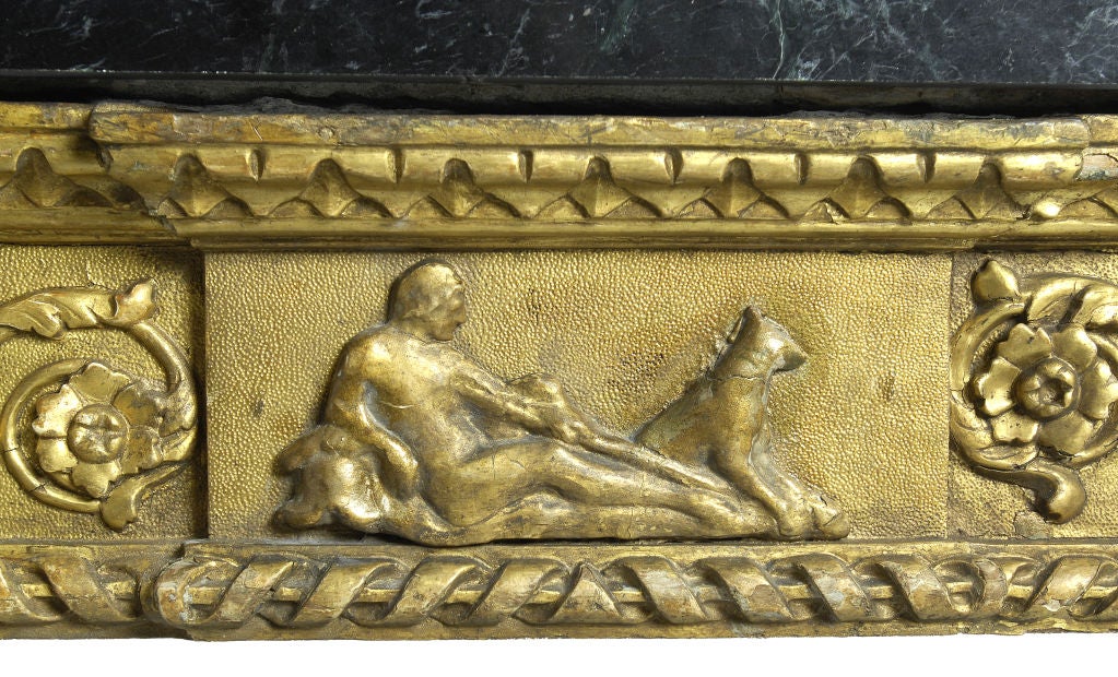 18th Century and Earlier Italian Gilt Wood Console Table, Roman C1760