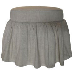Custom Ottoman in Vintage Fabric