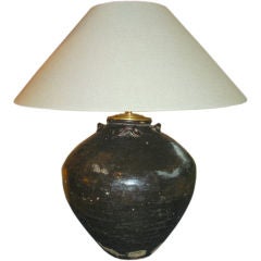 19th. C Indian Water Jar Lamp