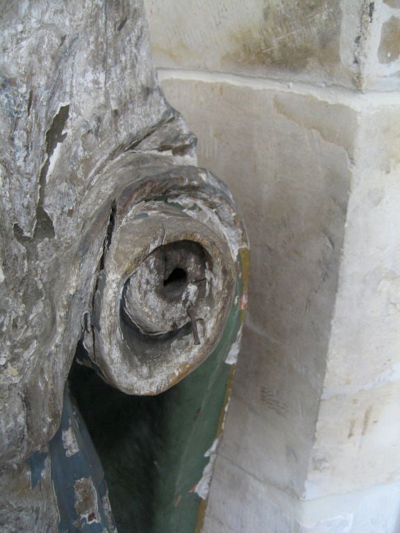 Carved Antique 18th Century Statue of St. Roch from a Chapel Near Arles, France