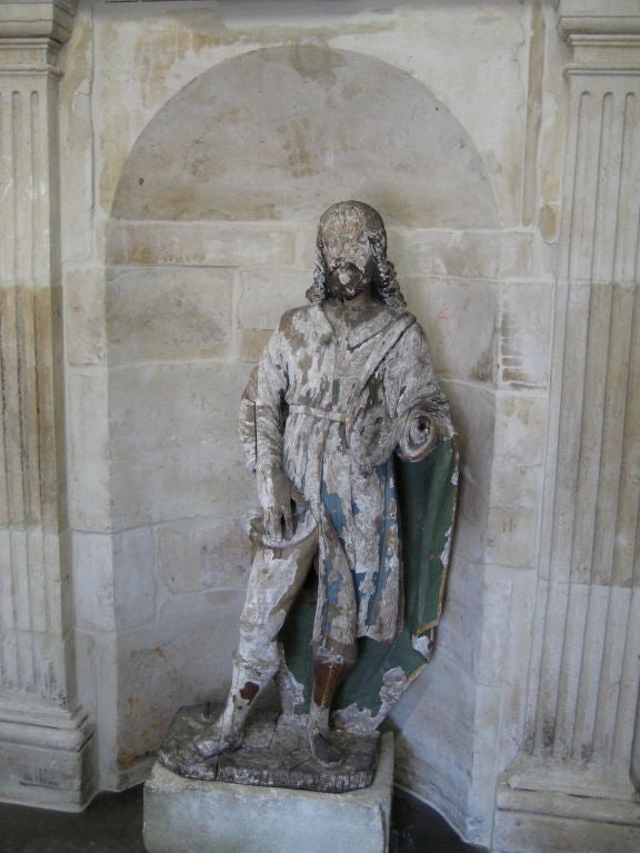 This 18th century statue of St. Roch was reclaimed from a private chapel near Arles, France. This location is on the route of the famous pilgrimage 