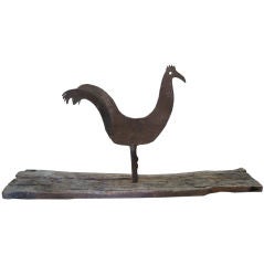 Coq, Dated 1737 from the Roof of "Abbe Pouillies"