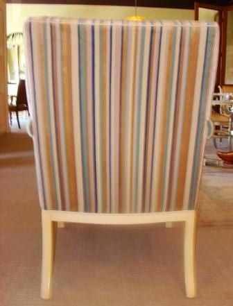 Pair of Hollywood Regency faux bamboo chairs