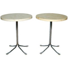 Pair of Ion Side Tables by Gideon Kramer