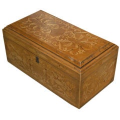 Antique Mexican Marquetry Chest - Jalostotitlan