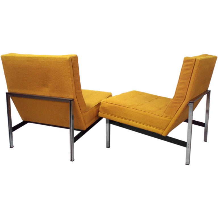 Parallel Bar Lounge Chairs by Florence Knoll