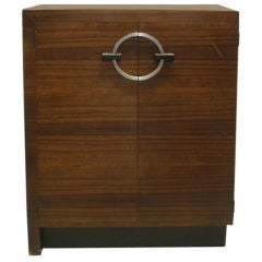 A Moderne  East India Laurel Storage Cabinet by Gilbert Rohde