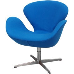 A Swivel Swan Chair by Arne Jacobsen A Swivel Swan Chair by Arne Jacobsen