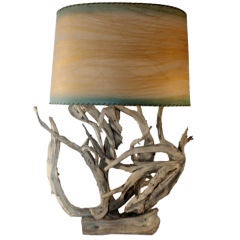 A Large and Impressive Vintage Driftwood Table Lamp