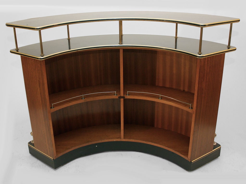 Semi Circular Art Deco Counter bar - marked by maker 