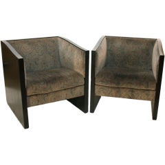 Pair Cassina Tub Chairs designed by Charles Rennie Mackintosh
