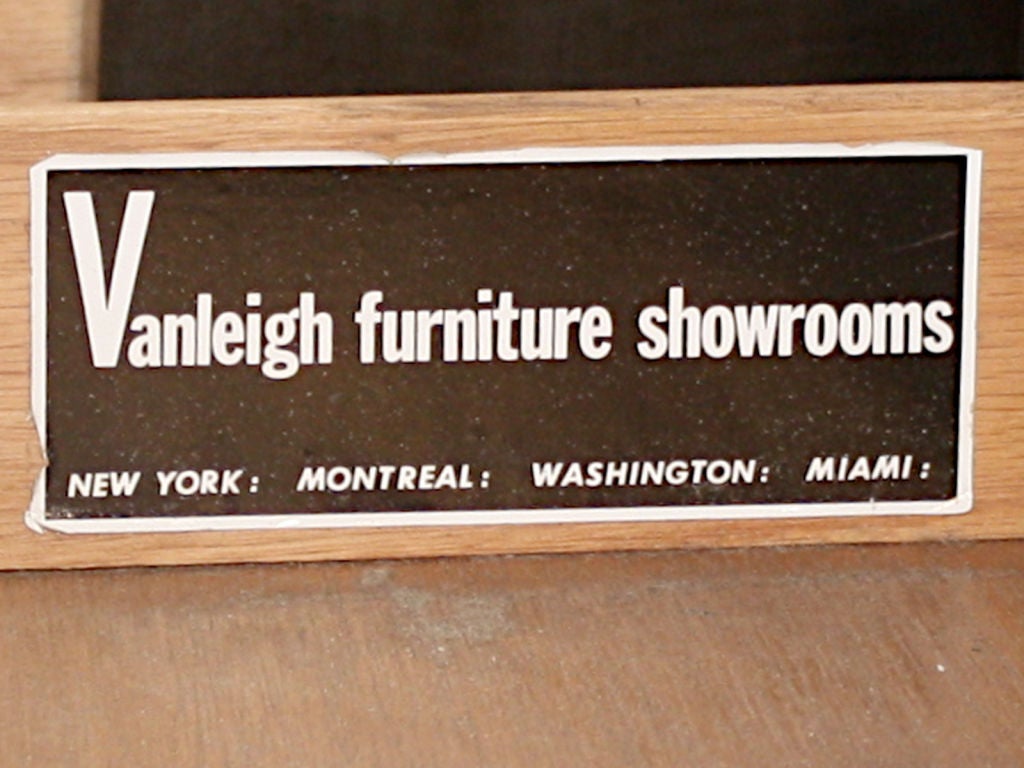 Pair Vanleigh Mid Century Modern Night Stands 1