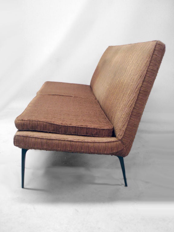 American Atomic Age Armless Couch and Chair