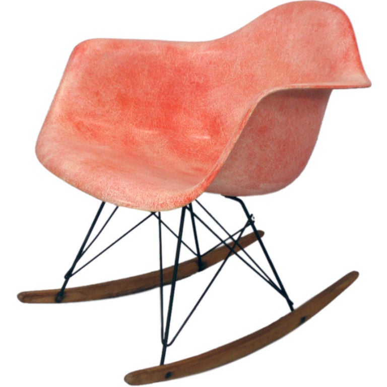 An Early Eames Rope Edge Rocker by Charles & Ray Eames