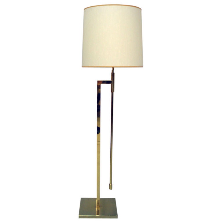An Adjustable Height Floor Lamp by the Laurel Lamp Co.