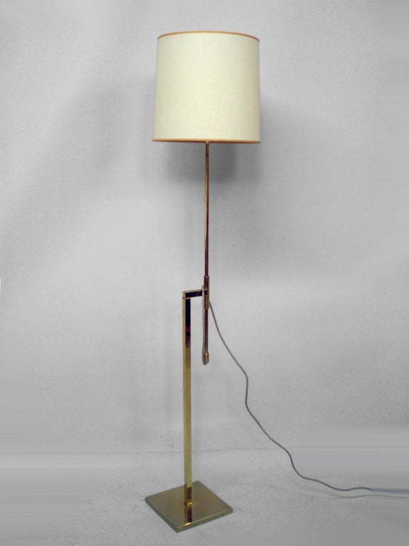 American An Adjustable Height Floor Lamp by the Laurel Lamp Co.