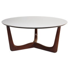 Vintage 1960's Danish Modern Style Round Coffee table