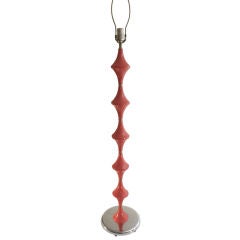 Tall Op / Pop Table lamp in the manner of Verner Panton