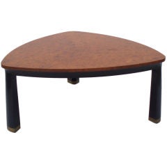 Carpathian Elm Burl Top Cocktail Table by Edward Wormley for Dunbar 3