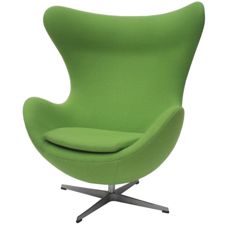 A Swivel and Tilt Egg Chair by Arne Jacobsen