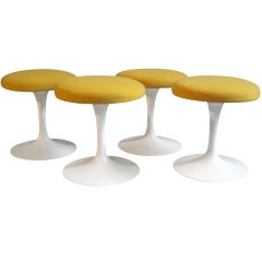 A Set of Four Swivel Stools by Eero Saarinen for Knoll