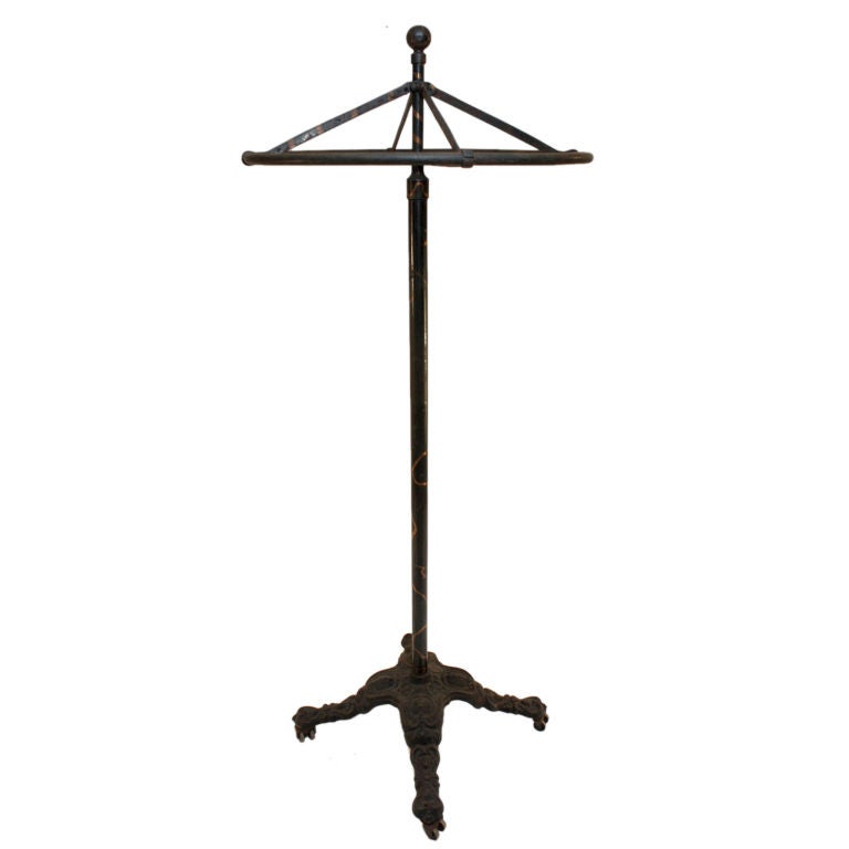Great Early Industrial Revolving Coat Rack